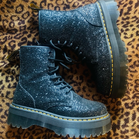 Dr. Martens Shoes Rare Dr Martens Jadon Glitter Platform Boots